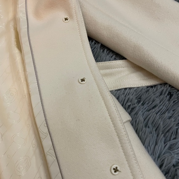Banana Republic Womens Trench Wool Peacoat in cream white color - Picture 12 of 16